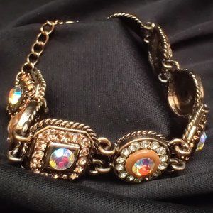 Rhinestone Bracelet Adjustable great for Plus Size